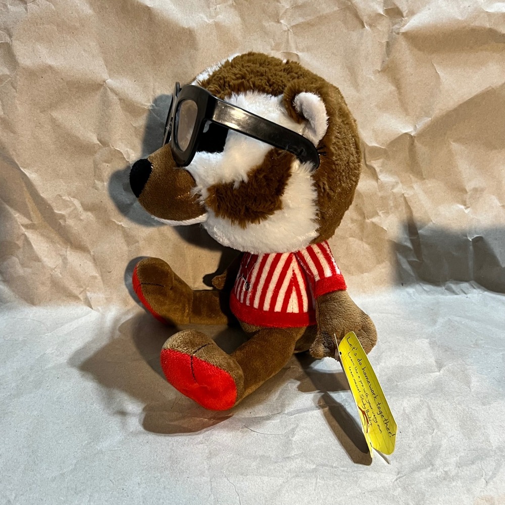 Fabrique Innovations Wisconsin Bucky Badger Plush Study Buddies Team Nerds Brown - Picture 4 of 8